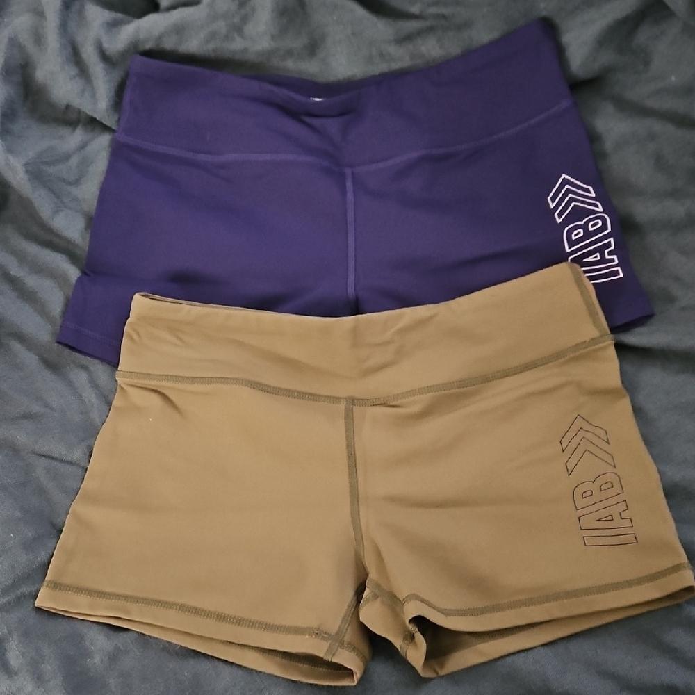 Women's Active Shorts - Navy and Tan
